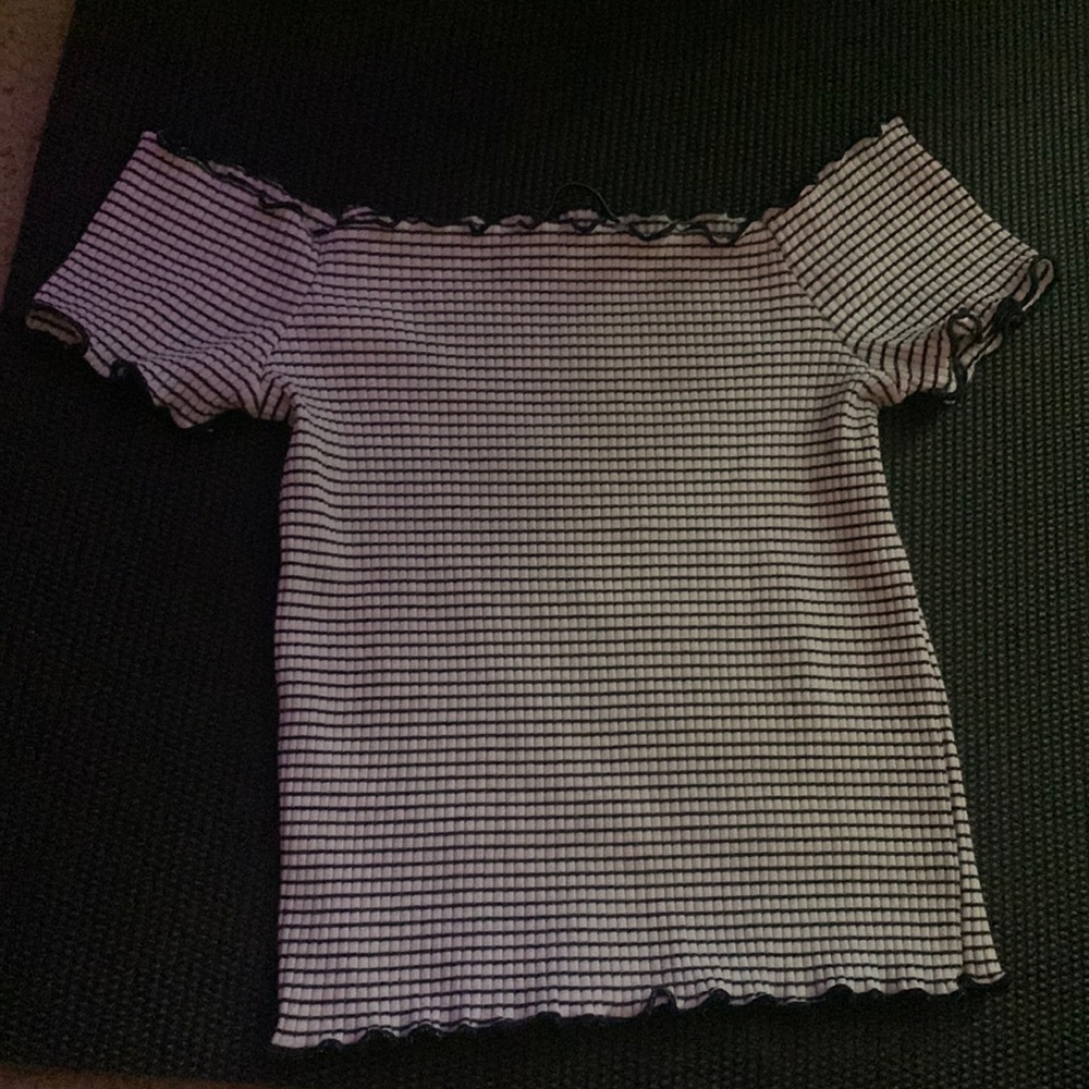 striped crop top